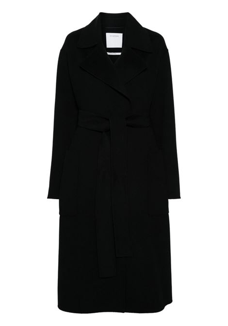 Black veleno belted coat Maxmara Sportmax - women